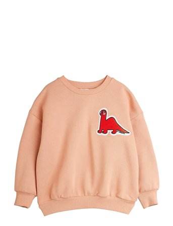 Mini Rodini Dino Patch Sweater - Coral - 116/122