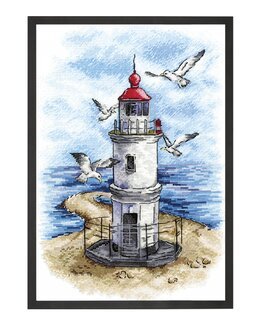 Stickpackung Bild Leuchtturm