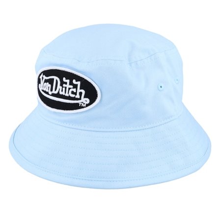 Von Dutch - Bleu bucket Chapeau - Oval Patch Blue Bucket @ Hatstore