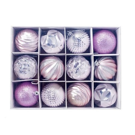 12 kpl Pieniä punaisia joulukuusen koristeita, 6 cm joulukuusen muoviset pallot