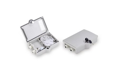 Digitus Outdoor FTTH Box. IP65 for 2x SC/SX adapters or 2x Factory Sealed