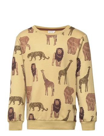 Sweatshirt Ls Aop Sweatshirt Trøje Multi/mønstret Minymo