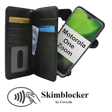 Skimblocker XL Magnet Wallet Motorola One Zoom