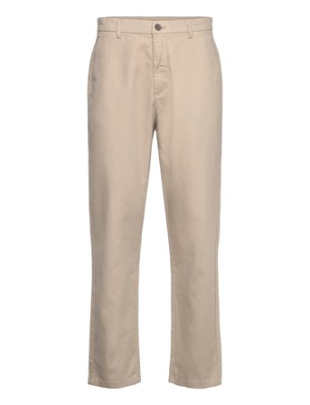 Wide Fit Twill Pants Bottoms Trousers Chinos Beige Lindbergh