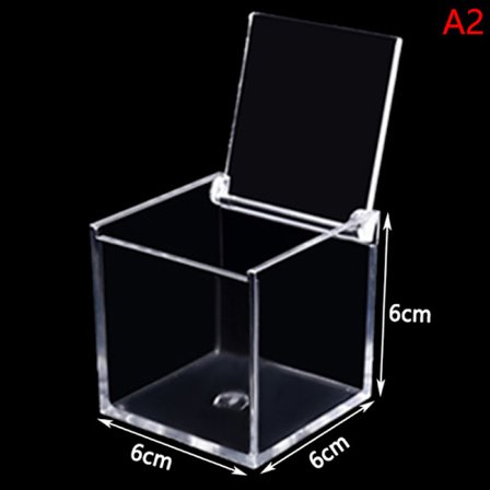 Kirkas Acryl Cube Favor Box Plexi-akryylilasimuovista