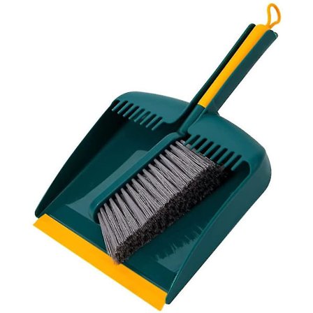 Støvskov og kostsett - Mini kost og støvskov i plast - Rengjøringskost og støvskov for kjøkken, seng