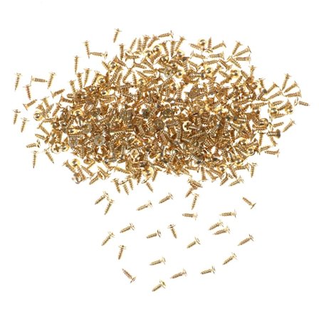 Flate selvskruende skruer Messing Materiale Gylne skruer Modell også