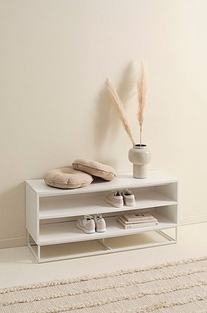 Jotex - Bankje 120 Cm Wit Wit - LYCKEBY - Koop Banken bij Jotex