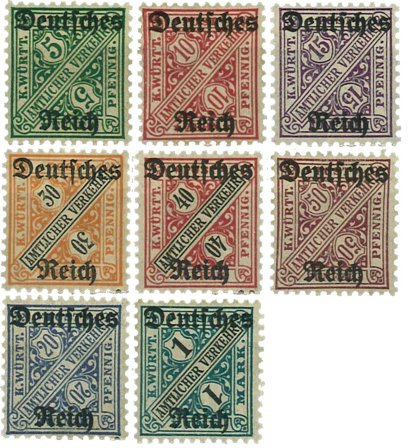 Tyske Rige 1920 - MICHEL D57-64 - Postfrisk