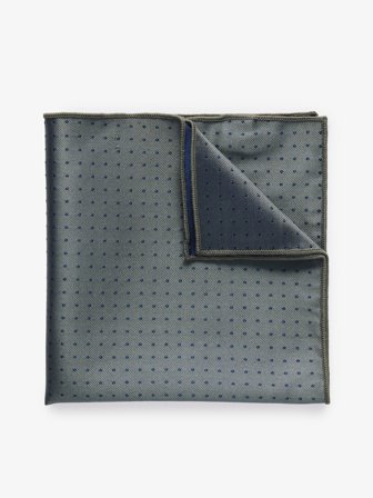 John Henric Men's Olivgrünes Gepunktetes Einstecktuch Size Onesize