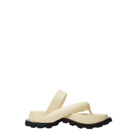Jil Sander Leather Sandaler inbo, Dame Sandaler, Størrelse: 39 EU