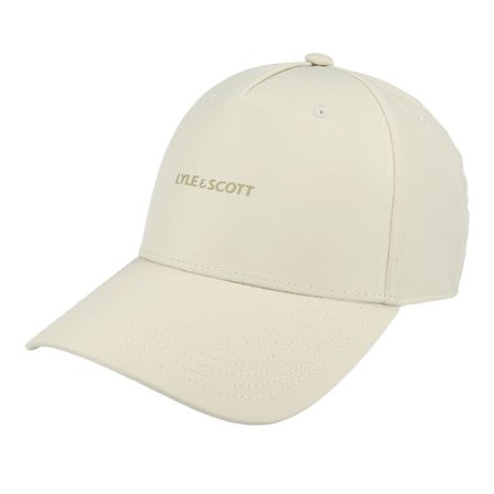 Lyle & Scott - Beige adjustable Keps - Shell Fabric Cap Grey Taupe A-frame Adjustable @ Hatstore
