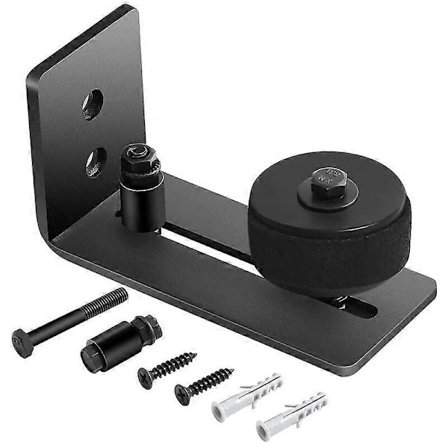 Nedre gulvføring for skyvedør, justerbar rulle, veggmonteringssystem, design med jevn bunn, ubeskadiget dørpanel (8 i 1)