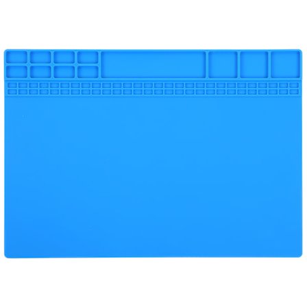 Varmebestandig silikone loddemåtte til elektronisk reparation og vedligeholdelse - Mørkeblå