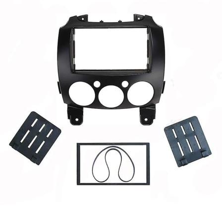 Dvd ramme lydtilpasningsadapter Dash Trim Facia Panel Stereo Radio Dash Trim Til Mazda 2 2010 Demio 2007+ 178*102mm
