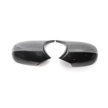 Bil Kolfiber Mönster Backspegel Kåpa Sidospegel Fodral Trim För 3-serie E90 E91 E92 2008-