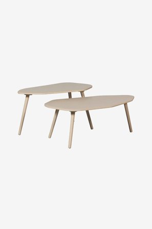 WOOOD - Sidebord sett Davina - Grå - Avlastningsbord & sidebord - Fra Homeroom