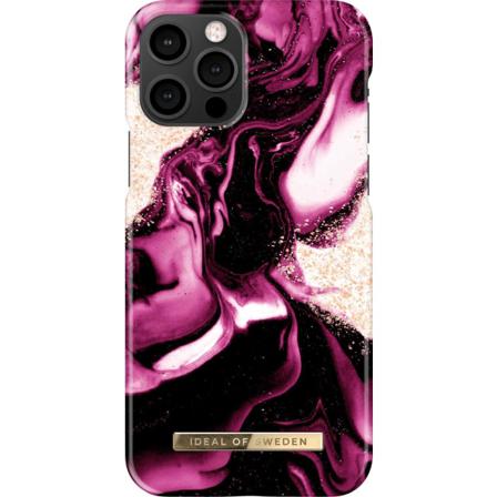 Ideal Of Sweden Iphone 13 Pro Max Skal - Golden Ruby Marble Röd