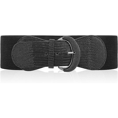 Bred dame elastisk belte, justerbart stretch midjebånd vintage chunky midjebånd mote elastisk cinch belte for kjole jean