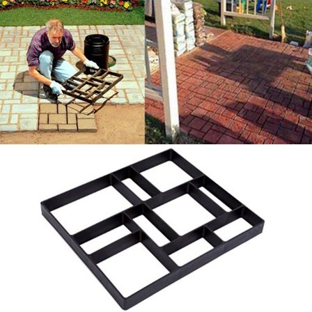 Formstøbt net til havestier - Gør det selv-skabelon