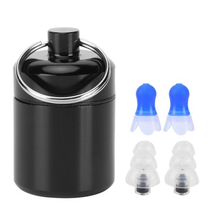 Vandtætte ørepropper med filterstøjreduktion Genanvendelig ørepropbeskytter til svømningBlå flyveøreprop