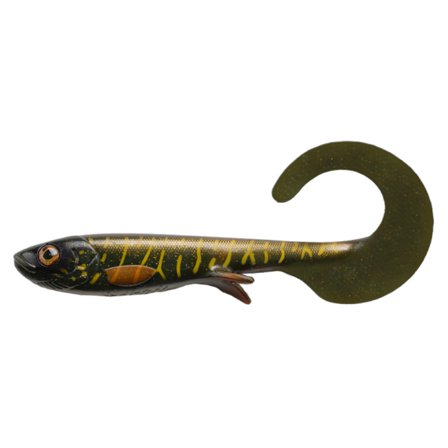 Wolfcreek Curly 22, 75g - Green Motoroil Pike