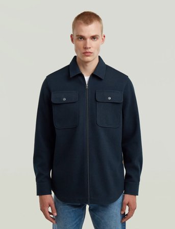 G-Star Gpo Zip Overshirt - Navy - M