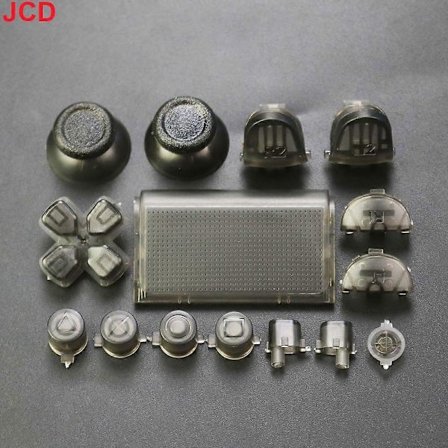 JCD 1 set 18 färger Komplett Set Joysticks D-pad R1 L1 R2 L2 Riktningsknapp AB XY Knappar För PS4 Pro Slim JDS 040 JDM 040 Kontroller