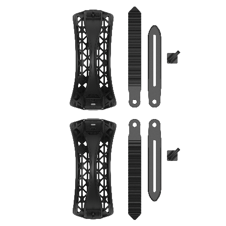 Salomon - Ricambi per attacchi da snowboard Ankle Shadow Strap Kit - Black 1