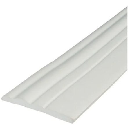 Hvid selvklæbende fleksibel fodliste Foldbar fodliste, 5 m