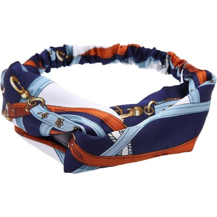 Hårbånd til kvinder, elastiske hårbånd, vintage-printede snoede hårbånd, strækbare hårbånd til kvinder, sommerhåraccessories