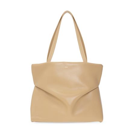Chloé, Judy Shopper Bag Beige, Dames, Maat:ONE Size,leer