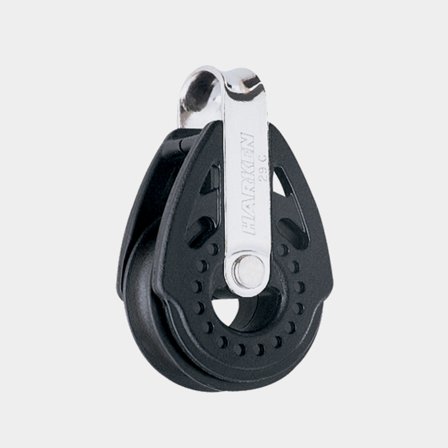 Enkelblock Harken Carbo Air 29 mm, fast, glidlagrat, passar tampar Ø4 - 8 mm (348)