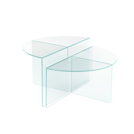 Vetri Couchtisch, Glas | Ø80