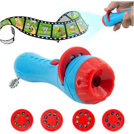 Børns historie lommelygte diasprojektor legetøj projektor dias baby sovehistorie tidlig uddannelse legetøj børn ferie fødselsdag gave