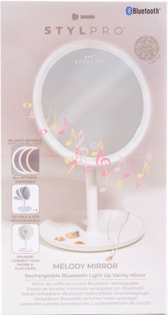 STYLPRO Bluetooth Melody Mirror, Tøj & Bolig, Tilbehør, Makeupspejle