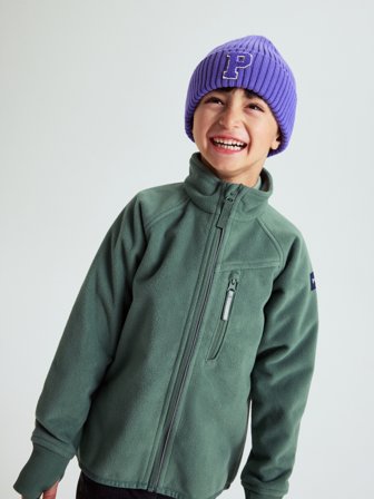Winddichte Windfleece-Jacke - 98 - kinderbekleidung - green - Polarn O. Pyret