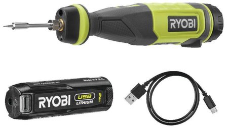 Ryobi RSI4-120G Lödpenna med batteri och laddare, Maskiner