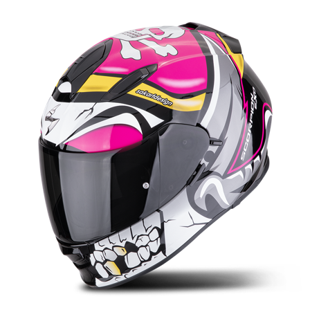 Casque Intégral Scorpion EXO-491 Pirate Rose M