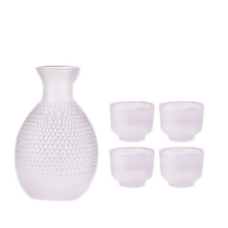 5-delt Japansk Vinsett Sakekopp Potte Glassvarmer Sett