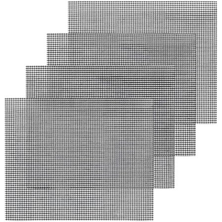 4-delt grill, grillnett, gjenbrukbar og kuttbar stekematte,