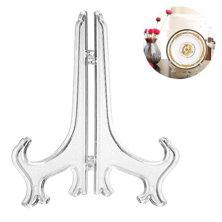 12-pakning plaststaffelier, tallerkenstativ, tallerkenholdere