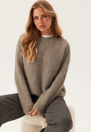 Pieces-Pccleo Ls O-neck Chunky Knit-XS