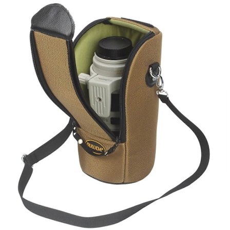 DULUDA Nylon Förvaringsväska för Nikon/Canon Teleobjektiv Fodral med Axelrem [DB]