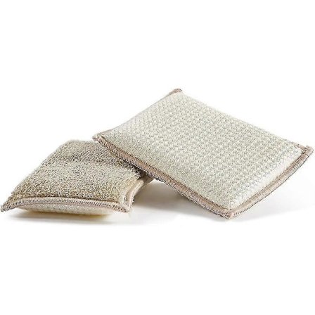 Bamboom Svamp, Bambu, Flerfärgad, 13 X 9 X 2.5 Cm, 2 Enheter