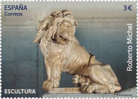 Spanien - Roberto Michels skulptur - Postfrisk frimærke