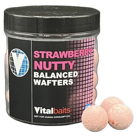 Vital Baits Strawberry Nutty Wafters 18mm 100 g
