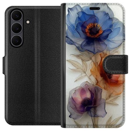 Plånboksfodral till Samsung Galaxy S25 FE med Silkesblommor