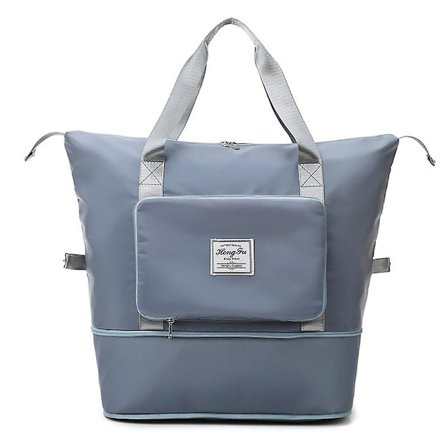 Stor kapasitet sammenleggbar reiseveske, lett utvidbar reise duffel bag, treningsbag Weekender overnatting bag gaver DB