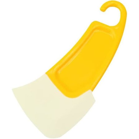 Panne-skrape, gryteskrape, tallerkenskrape, silikon-skrape for panne og grill, rengjøringsverktøy med håndtak for støpejernspanner, kokekar, 